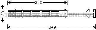 Prasco MSD358 осушитель, кондиционер на MERCEDES-BENZ VITO автобус (W639)