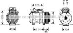 Prasco MSK278 компрессор, кондиционер на MERCEDES-BENZ SPRINTER 4-t фургон (904)