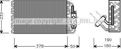 Prasco MSV001 испаритель, кондиционер на MERCEDES-BENZ S-CLASS (W140)