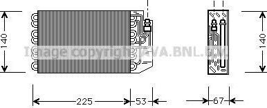 Prasco MSV029 испаритель, кондиционер на MERCEDES-BENZ S-CLASS (W140)