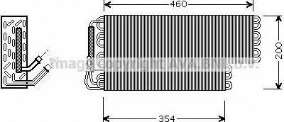 Prasco MSV384 испаритель, кондиционер на MERCEDES-BENZ S-CLASS (W140)