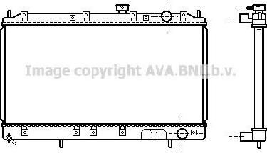 Prasco MT2141 радиатор, охлаждение двигателя на MITSUBISHI GALANT V седан (E5_A, E7_A, E8_A)