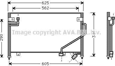 Prasco MZ5120 конденсатор, кондиционер на MAZDA 323 F V (BA)