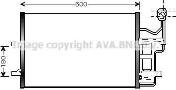 Prasco MZ5184D конденсатор, кондиционер на MAZDA 3 седан (BK)