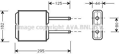 Prasco MZ6143 теплообменник, отопление салона на MAZDA 323 S IV (BG)