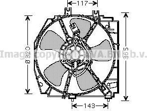 Prasco MZ7521 вентилятор, охлаждение двигателя на MAZDA 323 S VI (BJ)