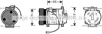 Prasco MZK132 компрессор, кондиционер на MAZDA 626 IV Hatchback (GE)
