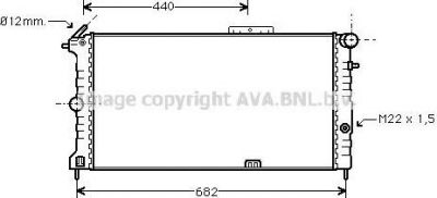 Prasco OL2190 радиатор, охлаждение двигателя на OPEL VECTRA A (86_, 87_)