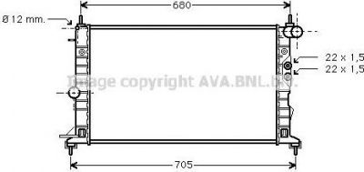 Prasco OL2244 радиатор, охлаждение двигателя на OPEL VECTRA B (36_)