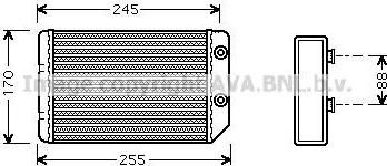 Prasco OL6314 теплообменник, отопление салона на OPEL VECTRA B (36_)