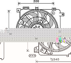 Prasco OL7635 вентилятор, охлаждение двигателя на OPEL ASTRA H (L48)