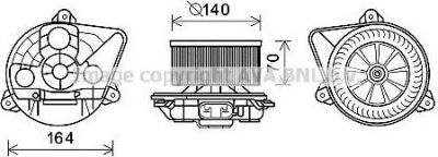 Prasco OL8623 электродвигатель, вентиляция салона на NISSAN PRIMASTAR фургон (X83)