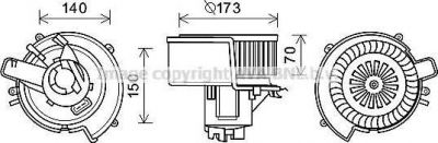 Prasco OL8639 электродвигатель, вентиляция салона на OPEL ASTRA G седан (F69_)