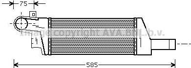 Prasco OLA4322 интеркулер на OPEL CORSA C (F08, F68)