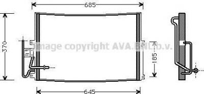 Prasco OLA5274 конденсатор, кондиционер на OPEL VECTRA B (36_)
