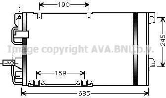 Prasco OLA5326D конденсатор, кондиционер на OPEL ZAFIRA A (F75_)