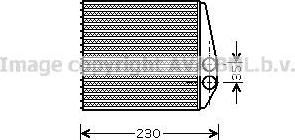 Prasco OLA6355 теплообменник, отопление салона на OPEL SIGNUM