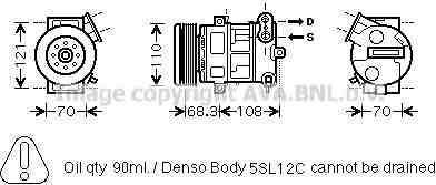 Prasco OLAK418 компрессор, кондиционер на OPEL CORSA D