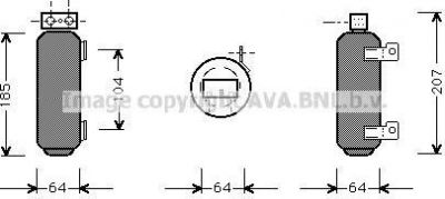 Prasco OLD282 осушитель, кондиционер на OPEL VECTRA A (86_, 87_)