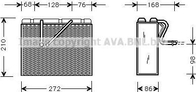 Prasco OLV301 испаритель, кондиционер на OPEL VECTRA B (36_)