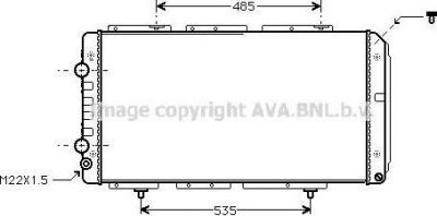 Prasco PE2150 радиатор, охлаждение двигателя на FIAT DUCATO фургон (230L)