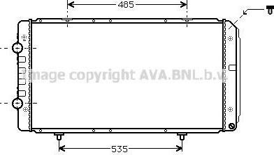 Prasco PE2268 радиатор, охлаждение двигателя на FIAT DUCATO фургон (244)