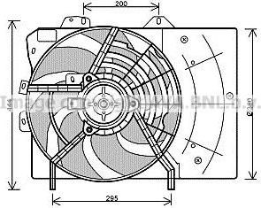 Prasco PE7539 вентилятор, охлаждение двигателя на PEUGEOT 207 (WA_, WC_)