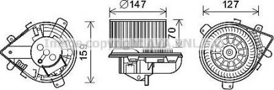 Prasco PE8393 электродвигатель, вентиляция салона на PEUGEOT 806 (221)