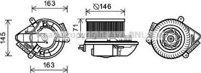 Prasco PE8504 электродвигатель, вентиляция салона на PEUGEOT 406 (8B)