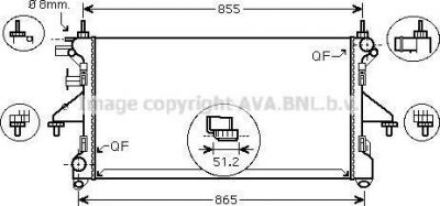 Prasco PEA2308 радиатор, охлаждение двигателя на PEUGEOT BOXER автобус