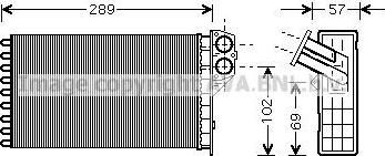 Prasco PEA6226 теплообменник, отопление салона на PEUGEOT 307 SW (3H)