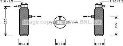 Prasco PED194 осушитель, кондиционер на PEUGEOT 405 II Break (4E)
