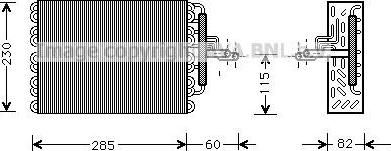 Prasco PEV002 испаритель, кондиционер на PEUGEOT 306 (7B, N3, N5)