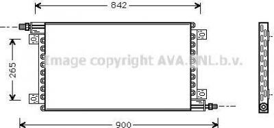 Prasco RE5012 конденсатор, кондиционер на RENAULT TRUCKS Magnum