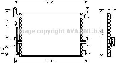 Prasco RE5013 конденсатор, кондиционер на RENAULT TRUCKS Premium