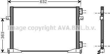 Prasco RT5400 конденсатор, кондиционер на OPEL VIVARO фургон (F7)