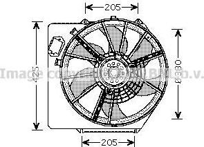 Prasco RT7536 вентилятор, охлаждение двигателя на RENAULT SCЙNIC I (JA0/1_)