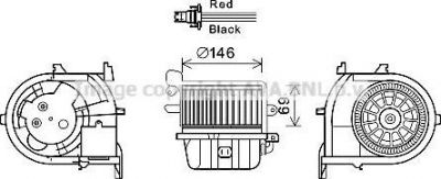 Prasco RT8588 электродвигатель, вентиляция салона на RENAULT CLIO II (BB0/1/2_, CB0/1/2_)