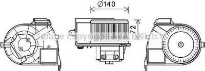 Prasco RT8617 электродвигатель, вентиляция салона на RENAULT KANGOO (KC0/1_)