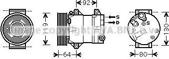 Prasco RTK429 компрессор, кондиционер на RENAULT MEGANE II (BM0/1_, CM0/1_)