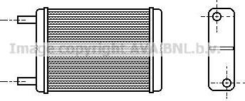 Prasco TO6182 теплообменник, отопление салона на TOYOTA HILUX II пикап (LN8_, RN5_, LN6_, YN6_, YN5_, LN5_, RN6_)