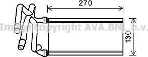 Prasco TO6705 теплообменник, отопление салона на TOYOTA TUNDRA пикап (_K5_)