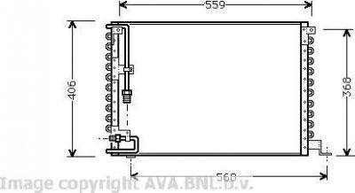 Prasco VO5073 конденсатор, кондиционер на VOLVO 740 Kombi (745)