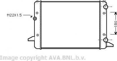 Prasco VW2120 радиатор, охлаждение двигателя на VW PASSAT Variant (3A5, 35I)