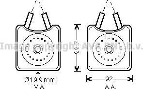 Prasco VW3215 масляный радиатор, двигательное масло на SKODA SUPERB (3U4)