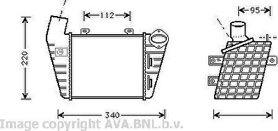 Prasco VW4159 интеркулер на VW GOLF III (1H1)