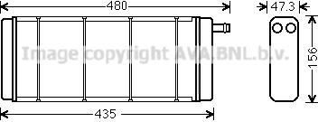 Prasco VW6128 теплообменник, отопление салона на VW TRANSPORTER III фургон