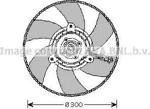 Prasco VW7517 вентилятор, охлаждение двигателя на VW POLO Variant (6KV5)