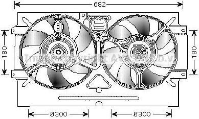 Prasco VW7518 вентилятор, охлаждение двигателя на VW POLO Variant (6KV5)