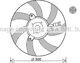 Prasco VW7527 вентилятор, охлаждение двигателя на VW POLO Variant (6KV5)